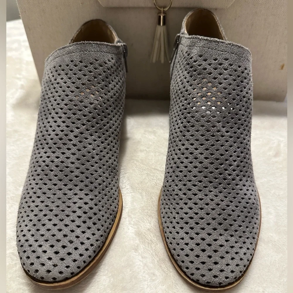 Lucky Brand Baylah Perforated Ankle Booties - Picture 1 of 7